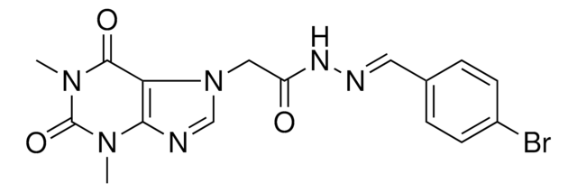 N'-[(E)-(4-BROMOPHENYL)METHYLIDENE]-2-(1,3-DIMETHYL-2,6-DIOXO-1,2,3,6-TETRAHYDRO-7H-PURIN-7-YL)ACETOHYDRAZIDE AldrichCPR