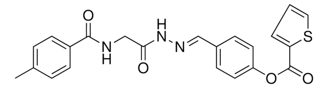 4-(2-(((4-METHYLBENZOYL)AMINO)AC)CARBOHYDRAZONOYL)PHENYL 2-THIOPHENECARBOXYLATE AldrichCPR