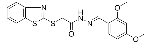 2-(1,3-BENZOTHIAZOL-2-YLSULFANYL)-N'-(2,4-DIMETHOXYBENZYLIDENE)ACETOHYDRAZIDE AldrichCPR