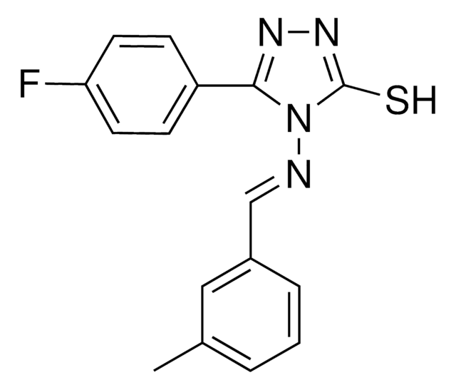 5-(4-FLUOROPHENYL)-4-((3-METHYLBENZYLIDENE)AMINO)-4H-1,2,4-TRIAZOLE-3-THIOL AldrichCPR