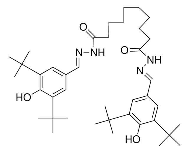SEBACIC BIS((3,5-DI-TERT-BUTYL-4-HYDROXYBENZYLIDENE)HYDRAZIDE) AldrichCPR