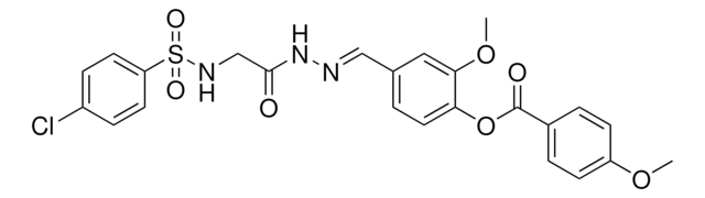 4-(2-((((4-CL-PH)SULFONYL)AMINO)AC)CARBOHYDRAZONOYL)-2-MEO-PH 4-METHOXYBENZOATE AldrichCPR