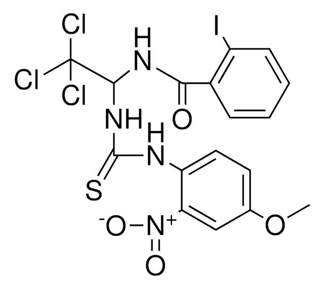 2-I-N-(2,2,2-TRICHLORO-1-(3-(4-MEO-2-NITRO-PHENYL)-THIOUREIDO)-ETHYL)-BENZAMIDE AldrichCPR
