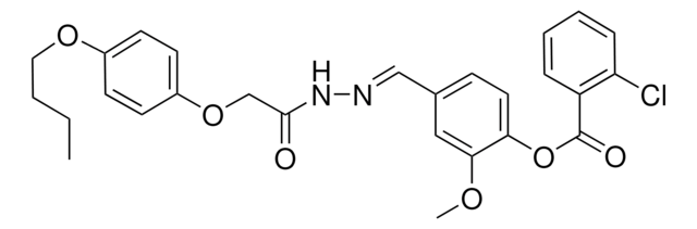 4-(2-((4-BUTOXYPHENOXY)ACETYL)CARBOHYDRAZONOYL)-2-METHOXYPHENYL 2-CHLOROBENZOATE AldrichCPR