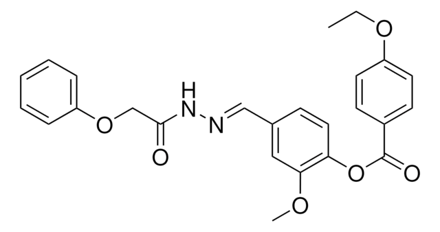 2-METHOXY-4-(2-(PHENOXYACETYL)CARBOHYDRAZONOYL)PHENYL 4-ETHOXYBENZOATE AldrichCPR