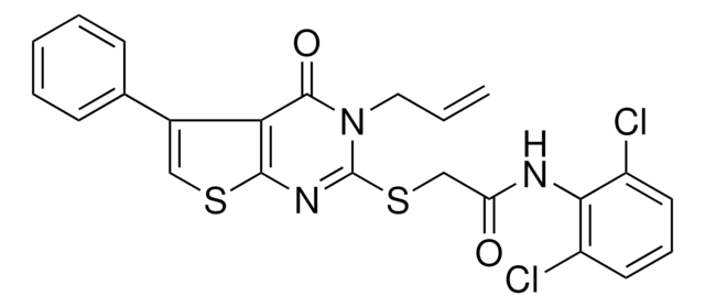 2-[(3-ALLYL-4-OXO-5-PHENYL-3,4-DIHYDROTHIENO[2,3-D]PYRIMIDIN-2-YL)SULFANYL]-N-(2,6-DICHLOROPHENYL)ACETAMIDE AldrichCPR