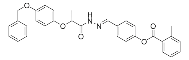 4-(2-(2-(4-(BENZYLOXY)PHENOXY)PROPANOYL)CARBOHYDRAZONOYL)PHENYL 2-METHYLBENZOATE AldrichCPR
