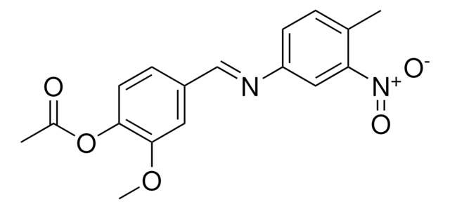 ACETIC ACID 2-METHOXY-4-((4-METHYL-3-NITRO-PHENYLIMINO)-METHYL)-PHENYL ESTER AldrichCPR