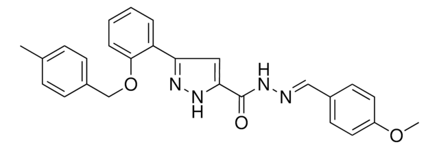 N'-(4-MEO-BENZYLIDENE)3-(2-((4-METHYLBENZYL)OXY)PH)-1H-PYRAZOLE-5-CARBOHYDRAZIDE AldrichCPR