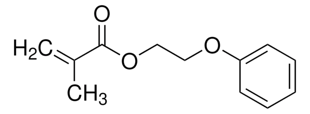 Ethylene glycol phenyl ether methacrylate contains 200&#160;ppm monomethyl ether hydroquinone as inhibitor, 200&#160;ppm hydroquinone as inhibitor
