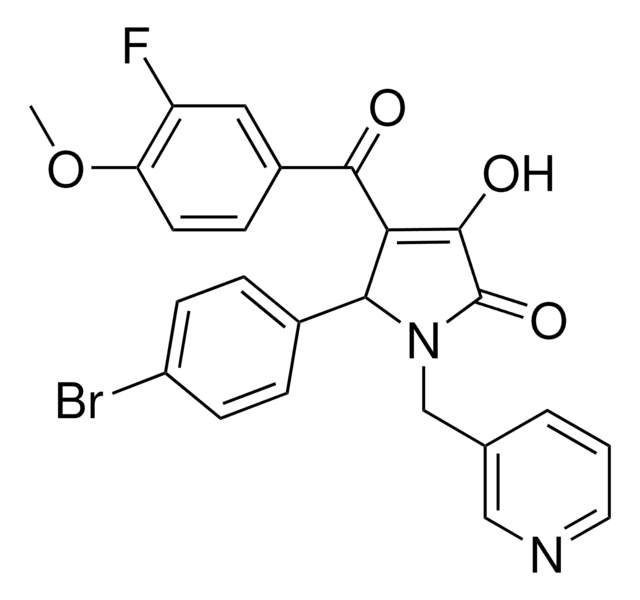 5-(4-BROMOPHENYL)-4-(3-FLUORO-4-METHOXYBENZOYL)-3-HYDROXY-1-(3-PYRIDINYLMETHYL)-1,5-DIHYDRO-2H-PYRROL-2-ONE AldrichCPR