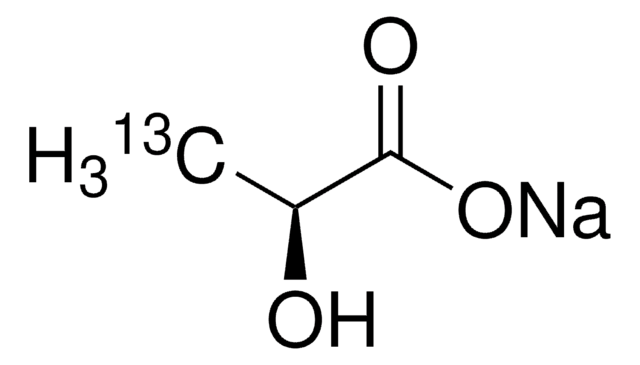 L-乳酸钠-3-13C 溶液 endotoxin tested, 45-55&#160;% (w/w) in H2O, &#8805;99 atom % 13C, &#8805;98% (CP)