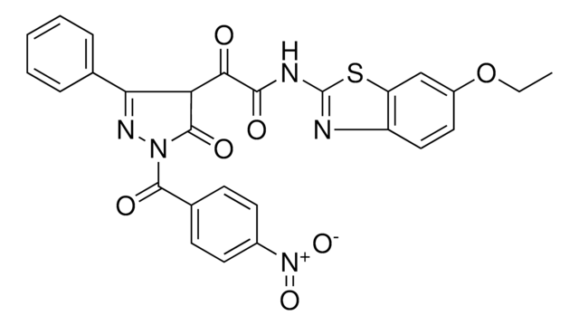 N-(6-ETHOXY-1,3-BENZOTHIAZOL-2-YL)-2-[1-(4-NITROBENZOYL)-5-OXO-3-PHENYL-4,5-DIHYDRO-1H-PYRAZOL-4-YL]-2-OXOACETAMIDE AldrichCPR