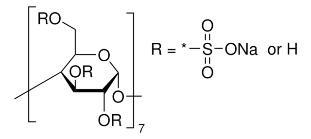 &#946;-Cyclodextrin, sulfated sodium salt extent of labeling: 12-15&#160;mol per mol &#946;-CD