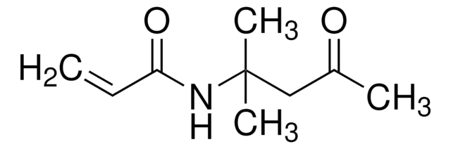 Diacetone acrylamide contains &#8804;100&#160;ppm inhibitor, 99%