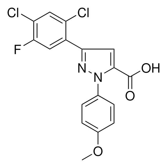 3-(2,4-DICHLORO-5-FLUOROPHENYL)-1-(4-METHOXYPHENYL)-1H-PYRAZOLE-5-CARBOXYLIC ACID AldrichCPR