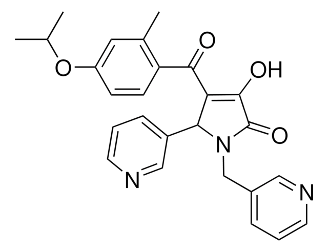 3-HYDROXY-4-(4-ISOPROPOXY-2-METHYLBENZOYL)-5-(3-PYRIDINYL)-1-(3-PYRIDINYLMETHYL)-1,5-DIHYDRO-2H-PYRROL-2-ONE AldrichCPR