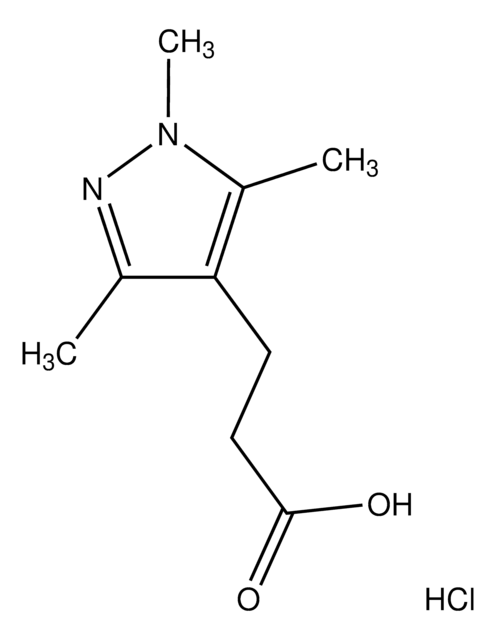 3-(1,3,5-Trimethyl-1H-pyrazol-4-yl)propanoic acid hydrochloride AldrichCPR