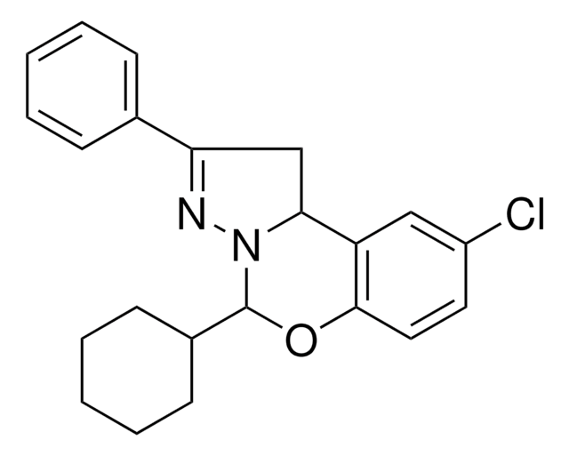 8-CL-4-CYCLOHEXYL-2-PH-1,9B-DIHYDRO-5-OXA-3,3A-DIAZA-CYCLOPENTA(A)NAPHTHALENE AldrichCPR
