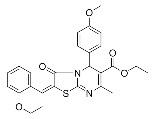 ETHYL (2E)-2-(2-ETHOXYBENZYLIDENE)-5-(4-METHOXYPHENYL)-7-METHYL-3-OXO-2,3-DIHYDRO-5H-[1,3]THIAZOLO[3,2-A]PYRIMIDINE-6-CARBOXYLATE AldrichCPR