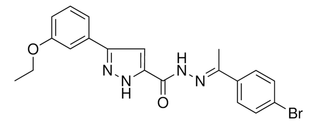 N'-(1-(4-BROMOPHENYL)ETHYLIDENE)-3-(3-ETHOXYPHENYL)-1H-PYRAZOLE-5-CARBOHYDRAZIDE AldrichCPR