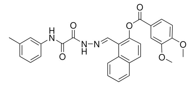 1-(2-(OXO(3-TOLUIDINO)ACETYL)CARBOHYDRAZONOYL)-2-NAPHTHYL 3,4-DIMETHOXYBENZOATE AldrichCPR