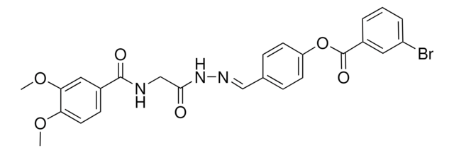 4-(2-(((3,4-DIMETHOXYBENZOYL)AMINO)ACETYL)CARBOHYDRAZONOYL)PHENYL 3-BR-BENZOATE AldrichCPR