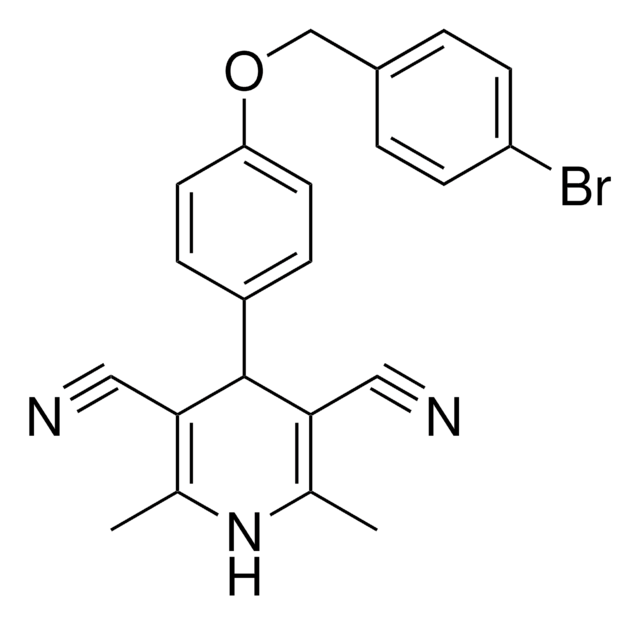 4-(4-((4-BROMOBENZYL)OXY)PH)-2,6-DIMETHYL-1,4-DIHYDRO-3,5-PYRIDINEDICARBONITRILE AldrichCPR