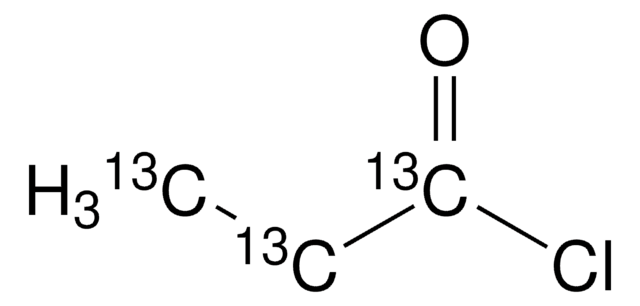 Propionyl chloride-13C3 &#8805;99 atom % 13C, &#8805;98% (CP)