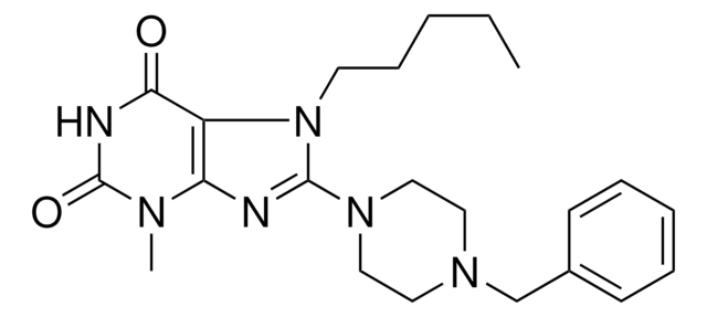 8-(4-BENZYL-1-PIPERAZINYL)-3-METHYL-7-PENTYL-3,7-DIHYDRO-1H-PURINE-2,6-DIONE AldrichCPR