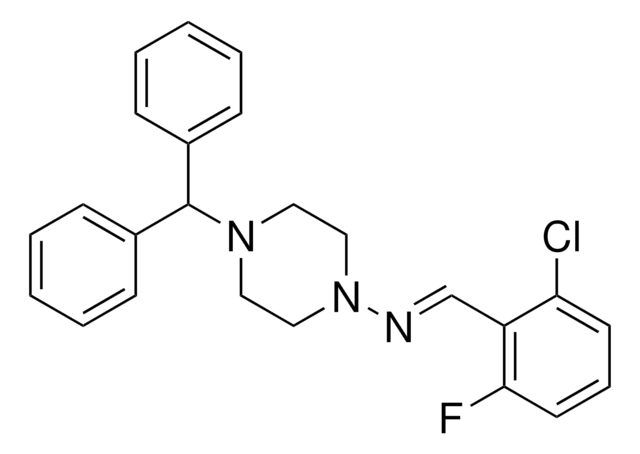 4-BENZHYDRYL-N-(2-CHLORO-6-FLUOROBENZYLIDENE)-1-PIPERAZINAMINE AldrichCPR