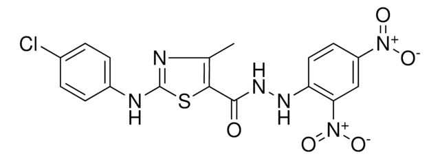 2-(4-CHLOROANILINO)-N'-(2,4-DINITROPHENYL)-4-ME-1,3-THIAZOLE-5-CARBOHYDRAZIDE AldrichCPR