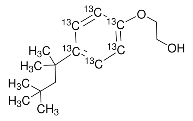 4-tert-Octylphenol-monoethoxylate-ring-13C6 solution 10&#160;&#956;g/mL in acetone, analytical standard
