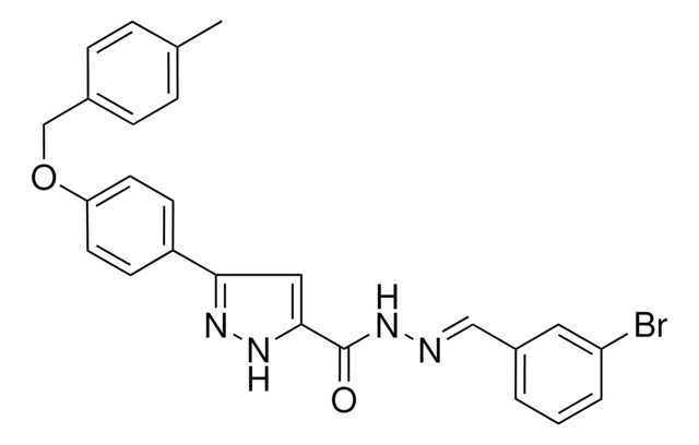 N'-(3-BROMOBENZYLIDENE)-3-(4-((4-ME-BENZYL)OXY)PH)-1H-PYRAZOLE-5-CARBOHYDRAZIDE AldrichCPR