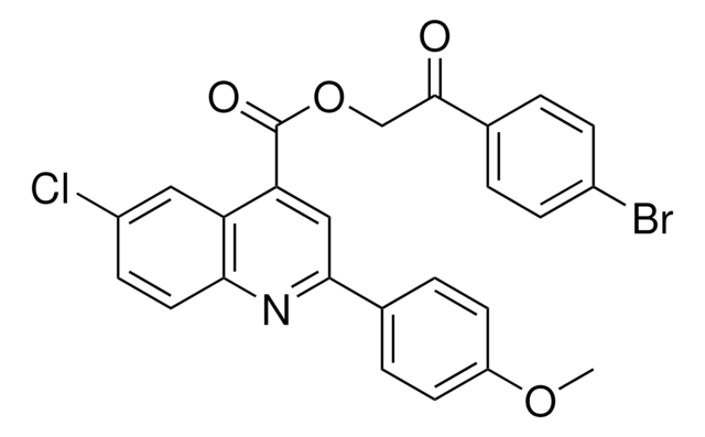 2-(4-BROMOPHENYL)-2-OXOETHYL 6-CHLORO-2-(4-METHOXYPHENYL)-4-QUINOLINECARBOXYLATE AldrichCPR