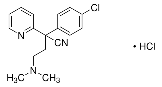 &#945;-(4-Chlorophenyl)-&#945;-[2-(dimethylamino)ethyl]-2-pyridineacetonitrile hydrochloride pharmaceutical impurity standard