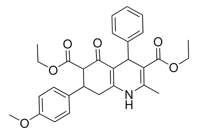 DIETHYL 7-(4-METHOXYPHENYL)-2-METHYL-5-OXO-4-PHENYL-1,4,5,6,7,8-HEXAHYDRO-3,6-QUINOLINEDICARBOXYLATE AldrichCPR