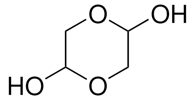 Glycolaldehyde dimer crystalline, mixture of stereoisomers. Melts between 80 and 90&nbsp;°C depending on stereoisomeric composition