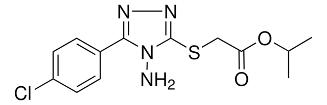 ISOPROPYL ((4-AMINO-5-(4-CHLOROPHENYL)-4H-1,2,4-TRIAZOL-3-YL)THIO)ACETATE AldrichCPR