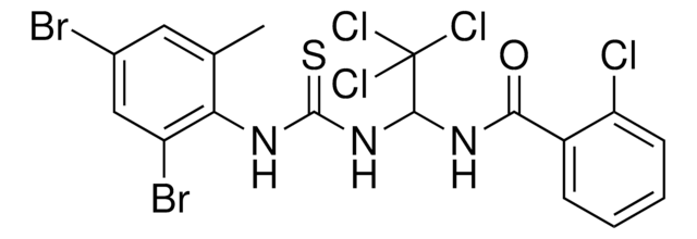 2-CL-N-(2,2,2-TRICHLORO-1-(3-(2,4-DIBROMO-6-ME-PH)-THIOUREIDO)-ETHYL)-BENZAMIDE AldrichCPR