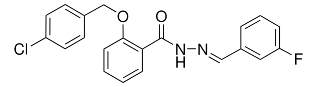 2-((4-CHLOROBENZYL)OXY)-N'-(3-FLUOROBENZYLIDENE)BENZOHYDRAZIDE AldrichCPR