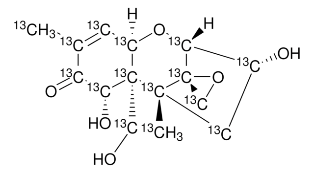 Deoxynivalenol-13C15 solution ~25&#160;&#956;g/mL in acetonitrile, analytical standard