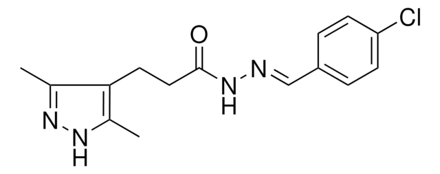 3-(3,5-DIMETHYL-1H-PYRAZOL-4-YL)-PROPIONIC ACID (4-CHLORO-BENZYLIDENE)-HYDRAZIDE AldrichCPR