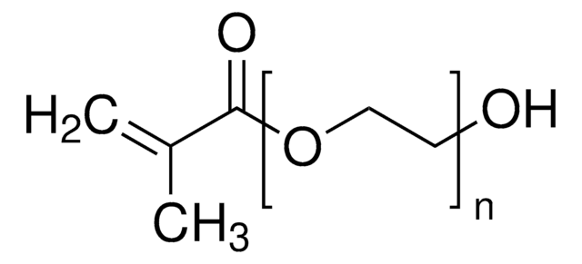 Poly(ethylene glycol) methacrylate average Mn 500, contains 900&#160;ppm monomethyl ether hydroquinone as inhibitor