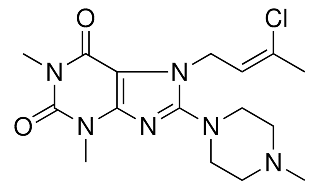 7-[(2Z)-3-CHLORO-2-BUTENYL]-1,3-DIMETHYL-8-(4-METHYL-1-PIPERAZINYL)-3,7-DIHYDRO-1H-PURINE-2,6-DIONE AldrichCPR