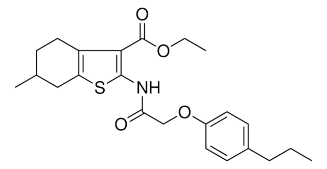 ET 6-ME-2-(((4-PROPYLPHENOXY)AC)AMINO)-4,5,6,7-4H-1-BENZOTHIOPHENE-3-CARBOXYLATE AldrichCPR