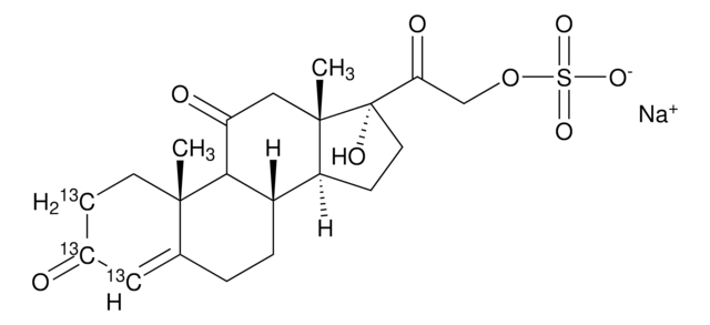 Cortisone-2,3,4-13C3 21-sulfate sodium salt solution 100&#160;&#956;g/mL in methanol, &#8805;98 atom % 13C, &#8805;95% (CP)