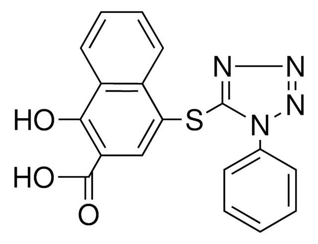 1-HYDROXY-4-(1-PHENYL-1H-TETRAZOL-5-YL-THIO)-2-NAPHTHOIC ACID AldrichCPR