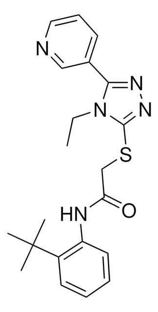 N-(2-TERT-BUTYLPHENYL)-2-{[4-ETHYL-5-(3-PYRIDINYL)-4H-1,2,4-TRIAZOL-3-YL]SULFANYL}ACETAMIDE AldrichCPR