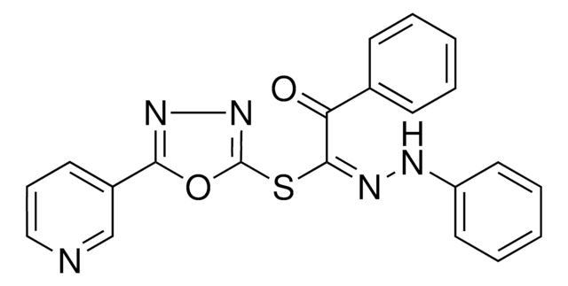 5-(3-PYRIDINYL)-1,3,4-OXADIAZOL-2-YL 2-OXO-N,2-DIPHENYLETHANEHYDRAZONOTHIOATE AldrichCPR